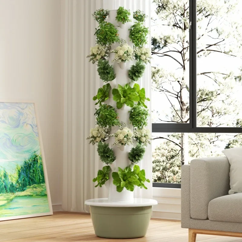 Hydroponic Tower Planter - Colonna Idroponica Verticale Intelligente per Coltivazione