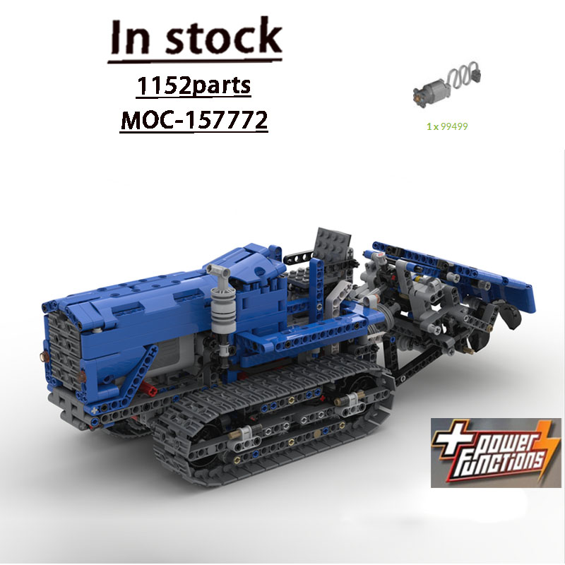 Urban Farming Model - MOC-157772 Modello di Trattore Agricolo Cingolato