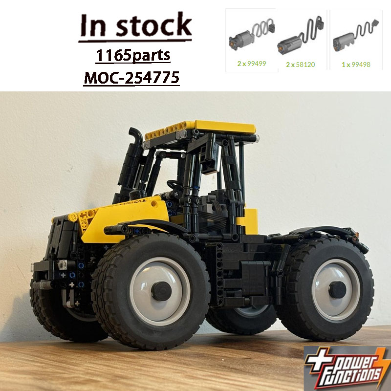 Urban Farming Model - MOC-254775 Modello di trattore giallo-nero per