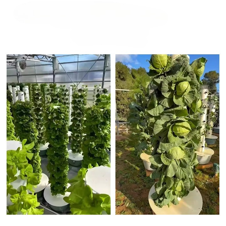 Hydroponic Tower Planter - Torre idroponica con luce di coltivazione